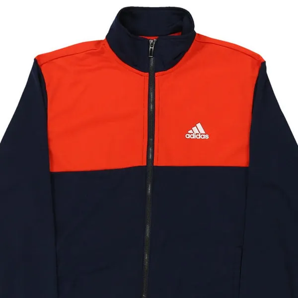Age 12-13 Adidas Track Jacket - Large Navy Polyester