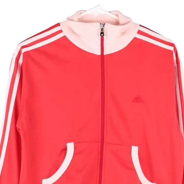 Age 8-10 Adidas Track Jacket - Large Pink Polyester