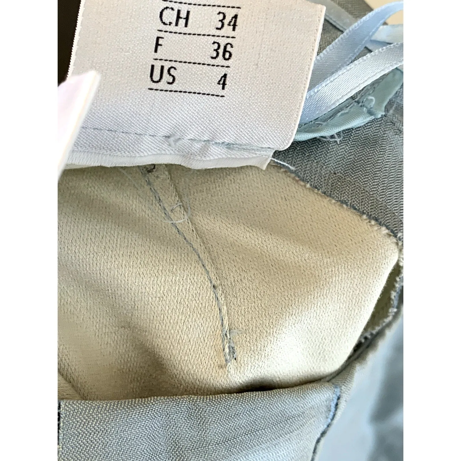 AKRIS Women's Light Green Cotton/Silk Straight-Leg Side-Zip Dress Pant SZ 4