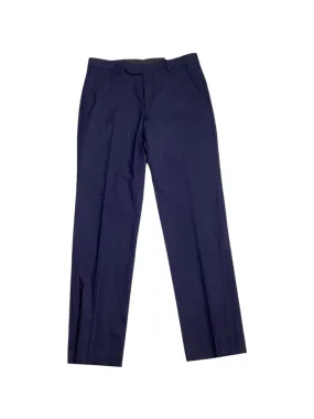 Alfani Mens Slim fit Dress Pants 33 / 30 Blue Solid Stretch