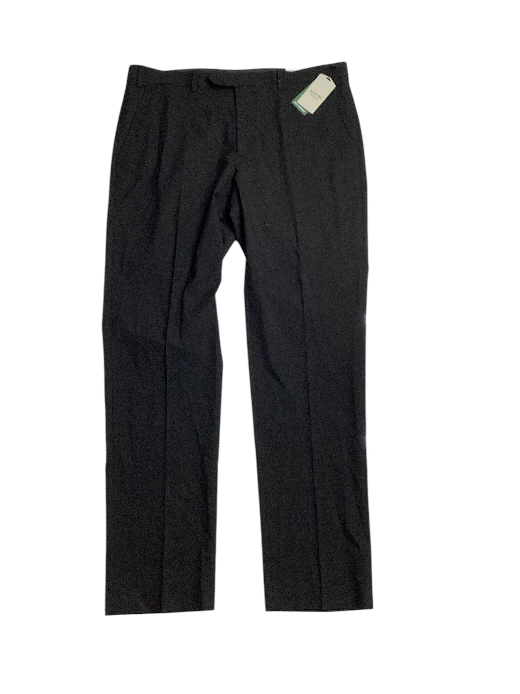 Alfani Mens Slim fit Dress Pants 34 / 34 Black Solid Stretch