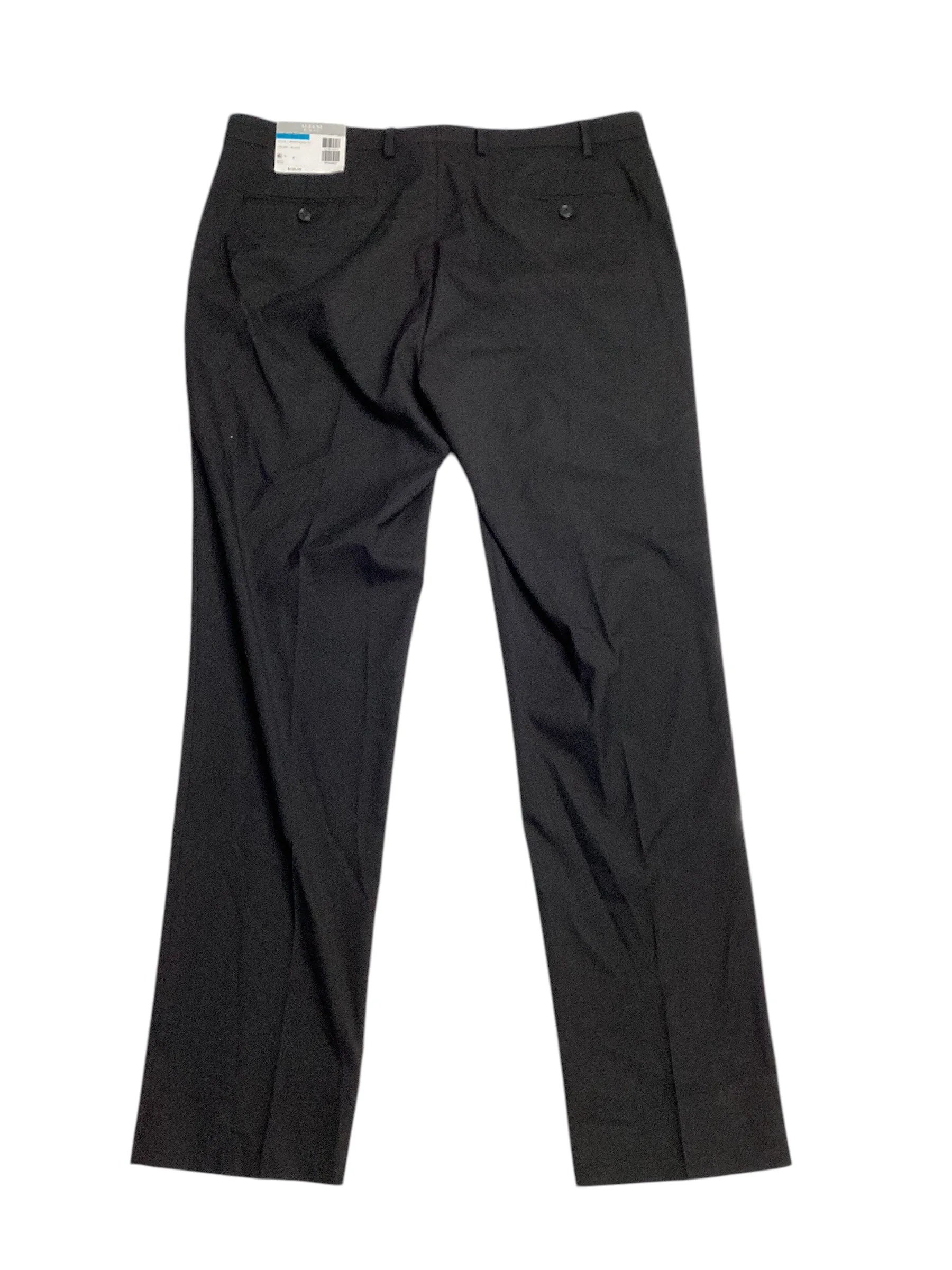 Alfani Mens Slim fit Dress Pants 34 / 34 Black Solid Stretch
