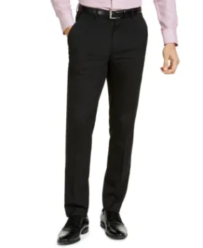 Alfani Mens Slim fit Dress Pants 36 / 30 Black Solid