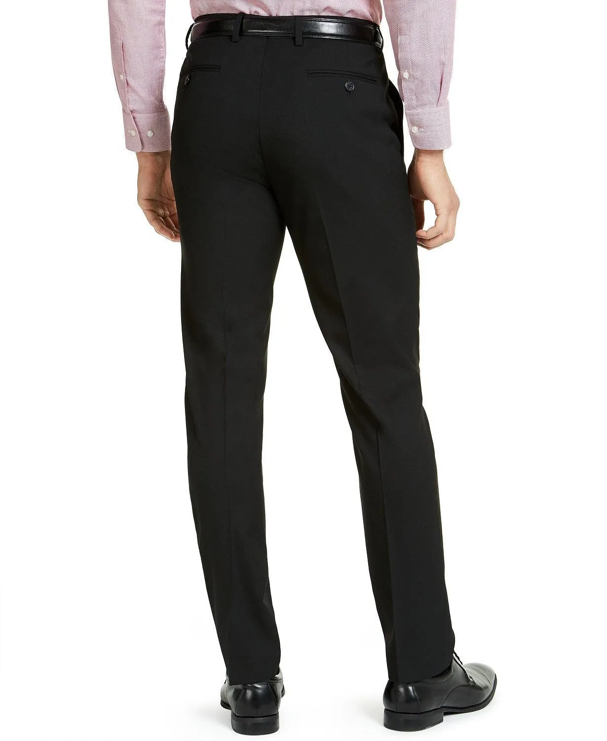 Alfani Mens Slim fit Dress Pants 36 / 30 Black Solid