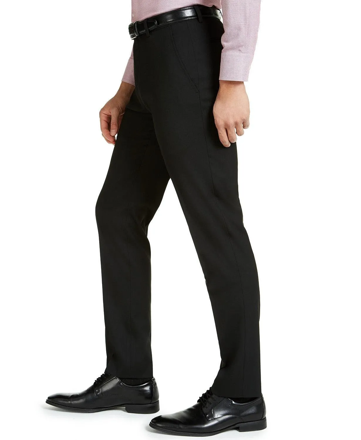 Alfani Mens Slim fit Dress Pants 36 / 30 Black Solid