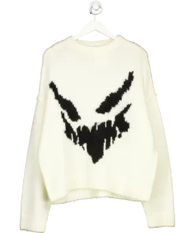 Arcana Cream Ghost Knit Jumper UK M