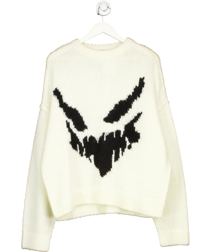 Arcana Cream Ghost Knit Jumper UK M