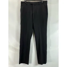 BANANA REPUBLIC Men's Black Solid Tailored Slim-Fit Dress Pants SZ 33X32