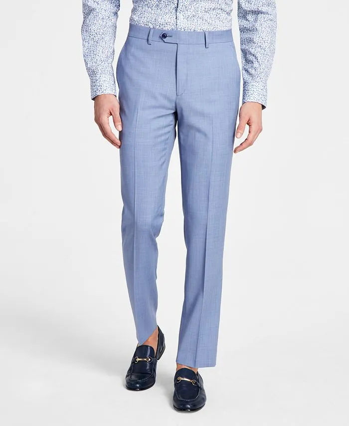 Bar Iii Mens Slim fit Dress Pants 32 / 34 Blue Solid