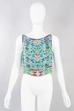 Beaded Boxy Crop Top