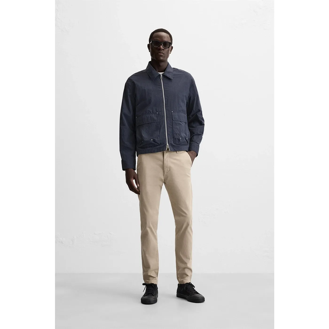 Beige Slim Fit Chinos