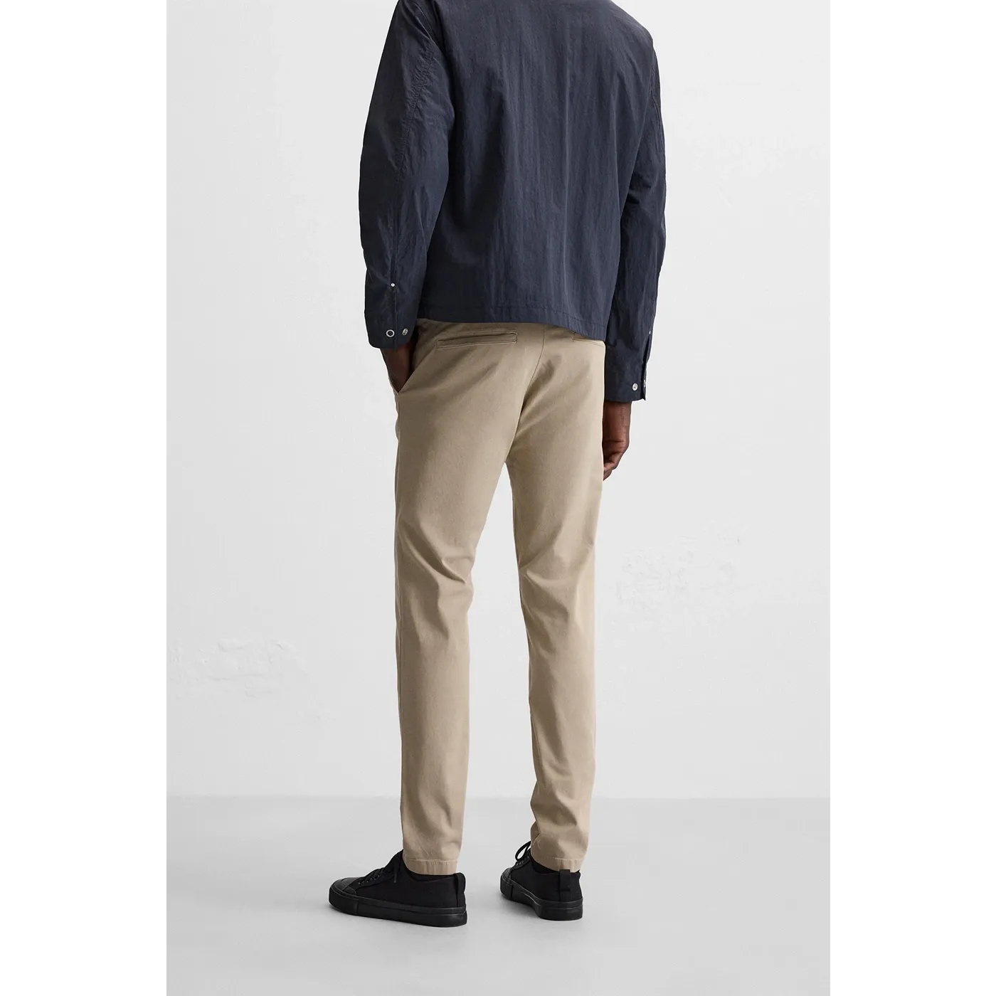 Beige Slim Fit Chinos