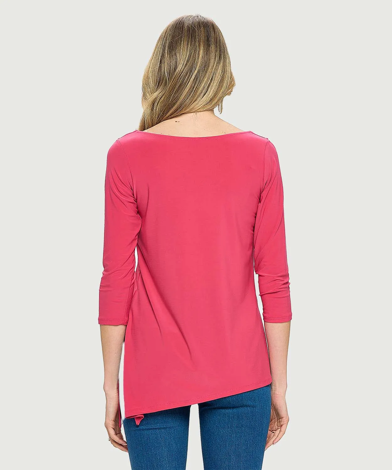 *Best Seller* Asymmetrical 3/4 Sleeve Top - LAST TANGO MS390
