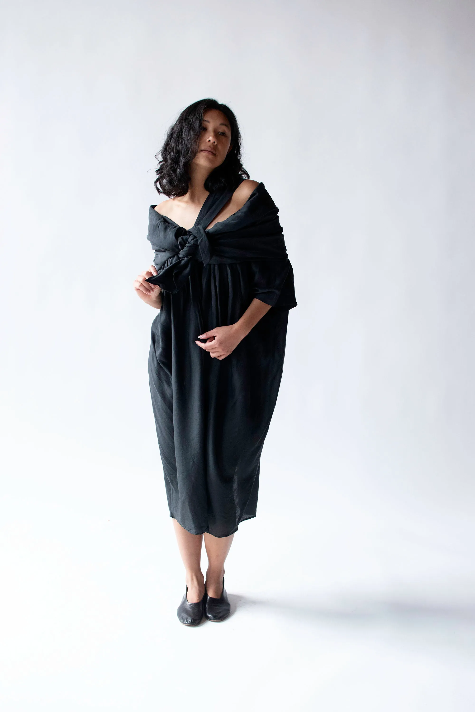 Black Silk Dress | Romeo Gigli 1994