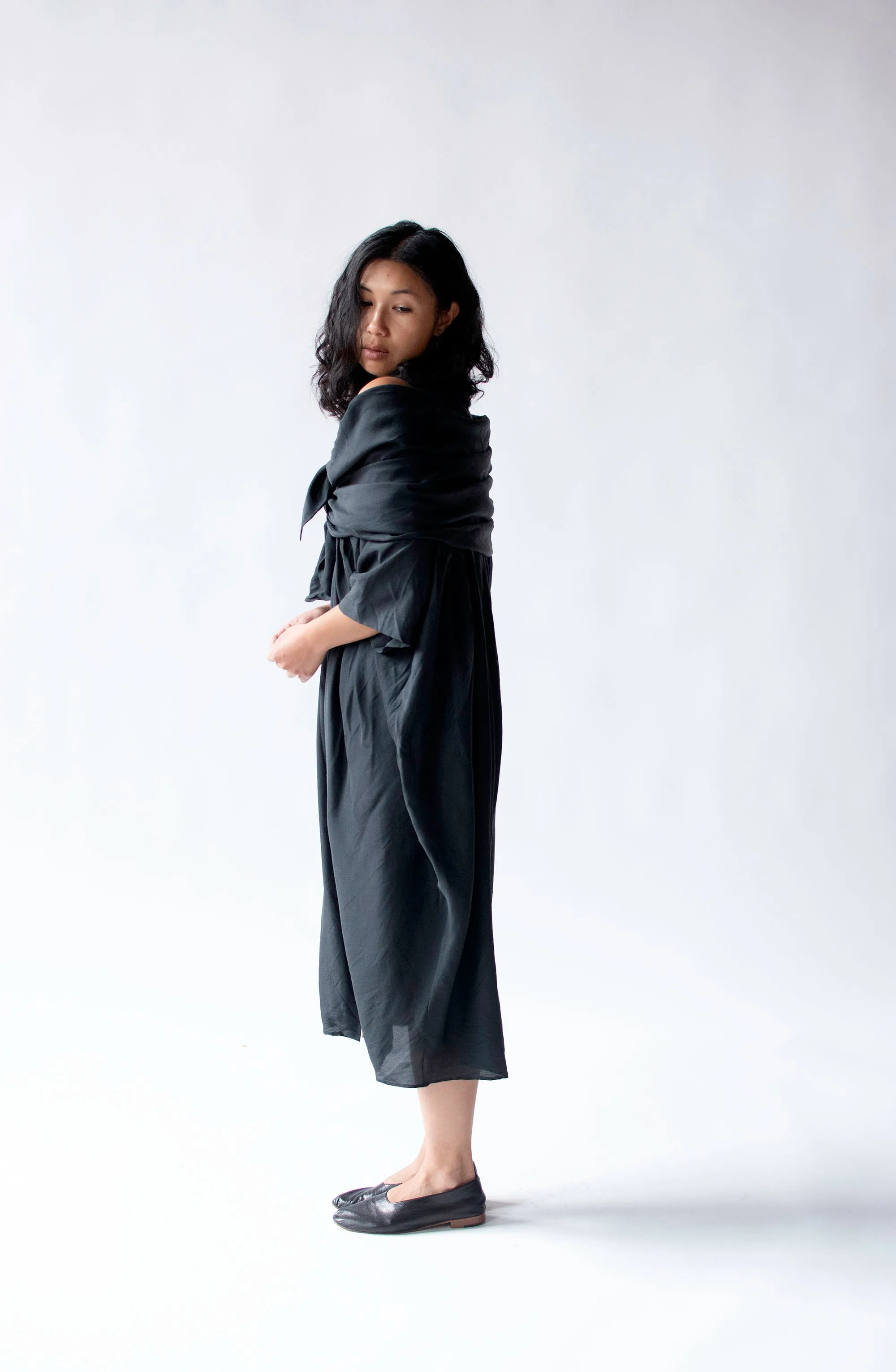 Black Silk Dress | Romeo Gigli 1994