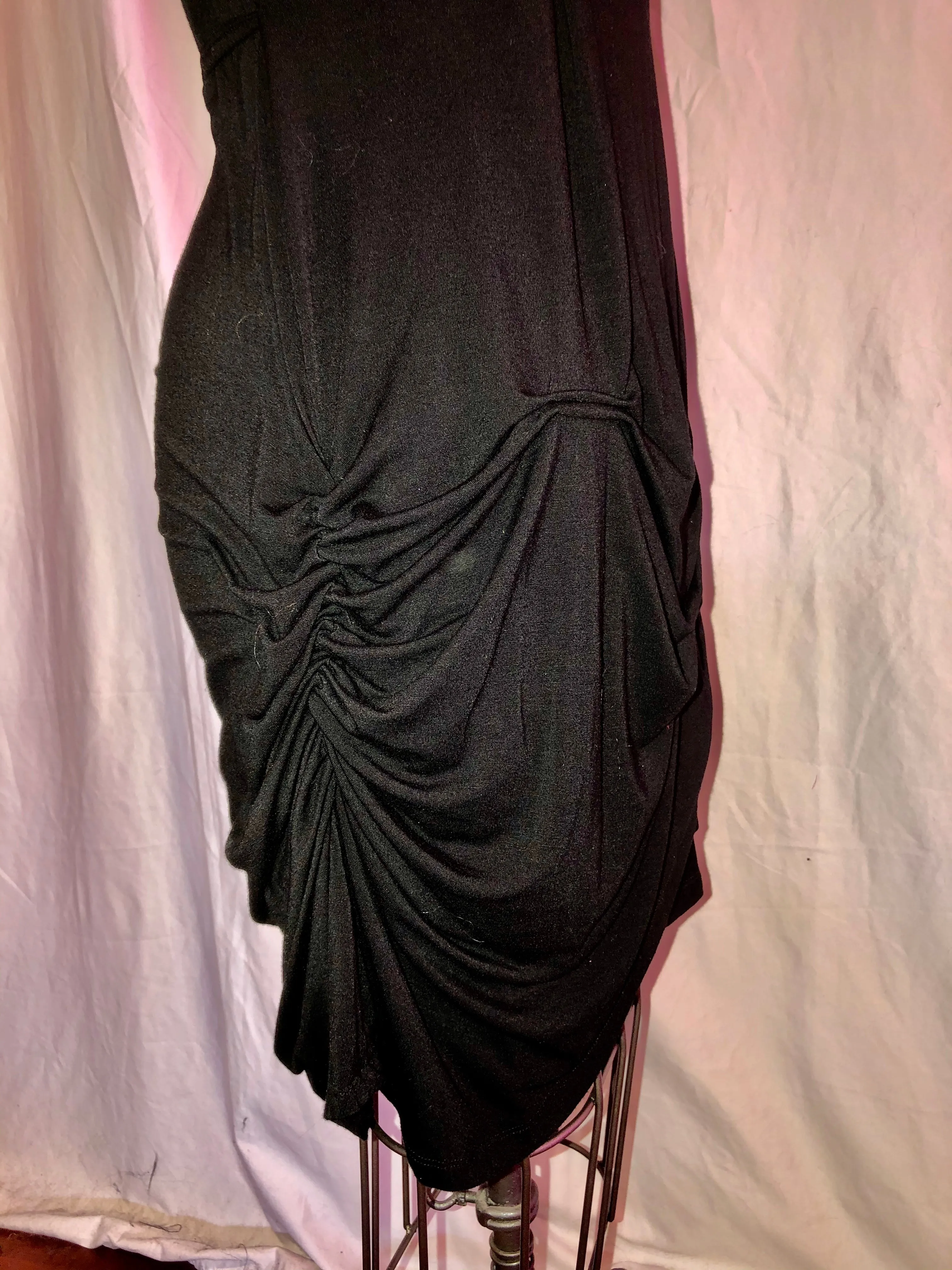 Black Stretch Knit Dress