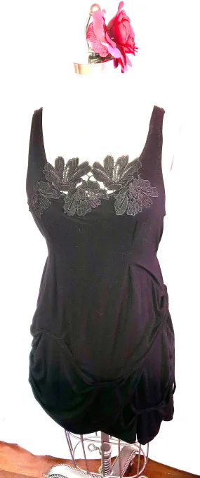 Black Stretch Knit Dress
