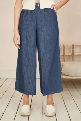 BLUE CHAMBRAY CULOTTES