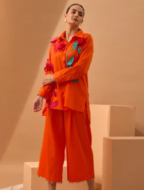 BOTANY Appliqué Shirt And Culottes