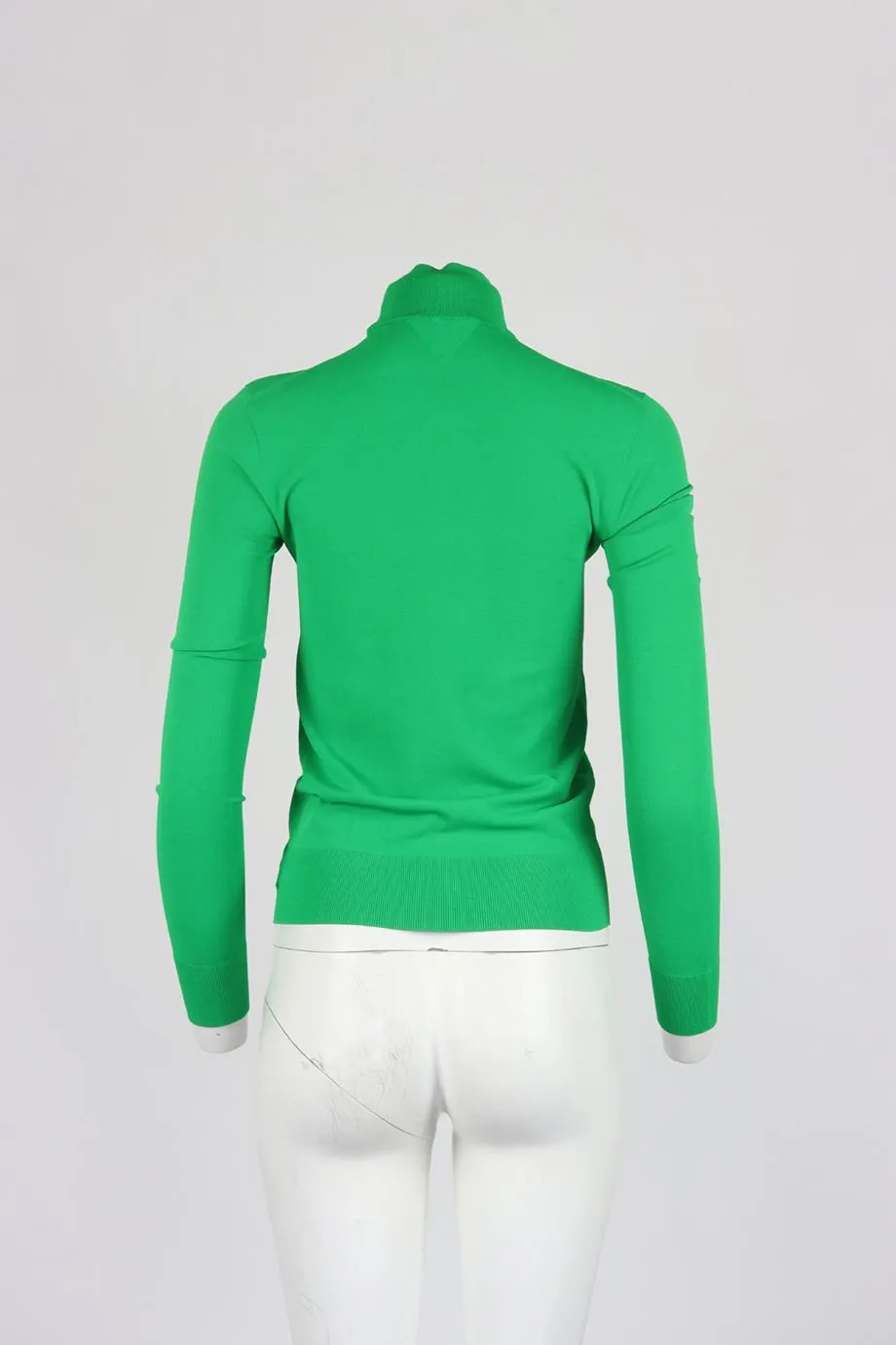 BOTTEGA VENETA STRETCH JERSEY TURTLENECK SWEATER SMALL