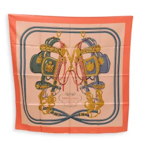Brides De Gala 90 Rose/Vert Double Face Scarf