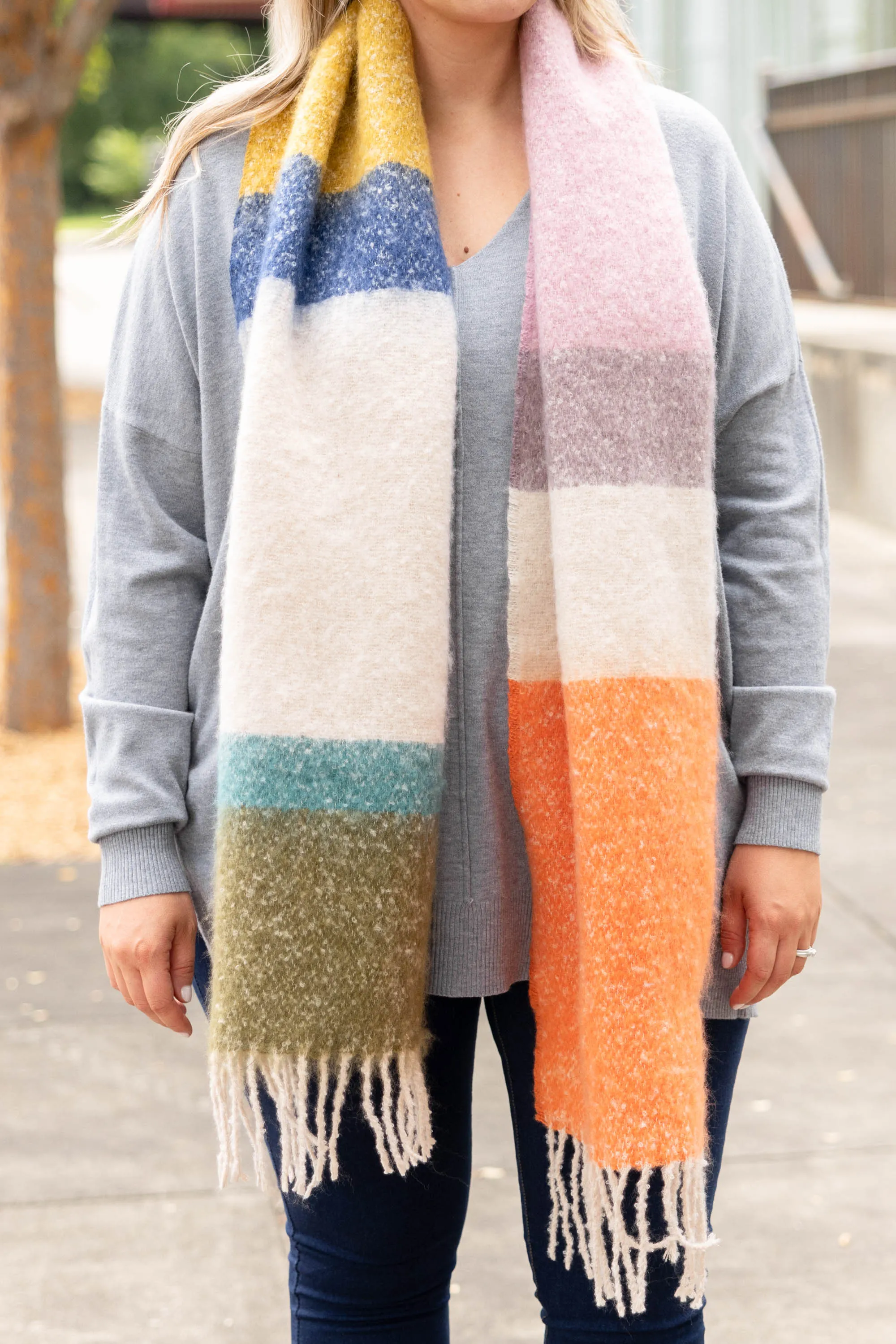 Coffee Kisses Scarf, Multi