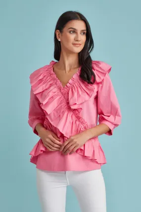 Cosmos Ruffled Blouse