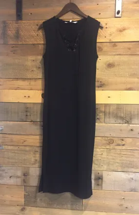Cupcakes and Cashmere Levinson Black Lace Up Maxi