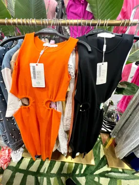 cutout sides bodycon knit dress