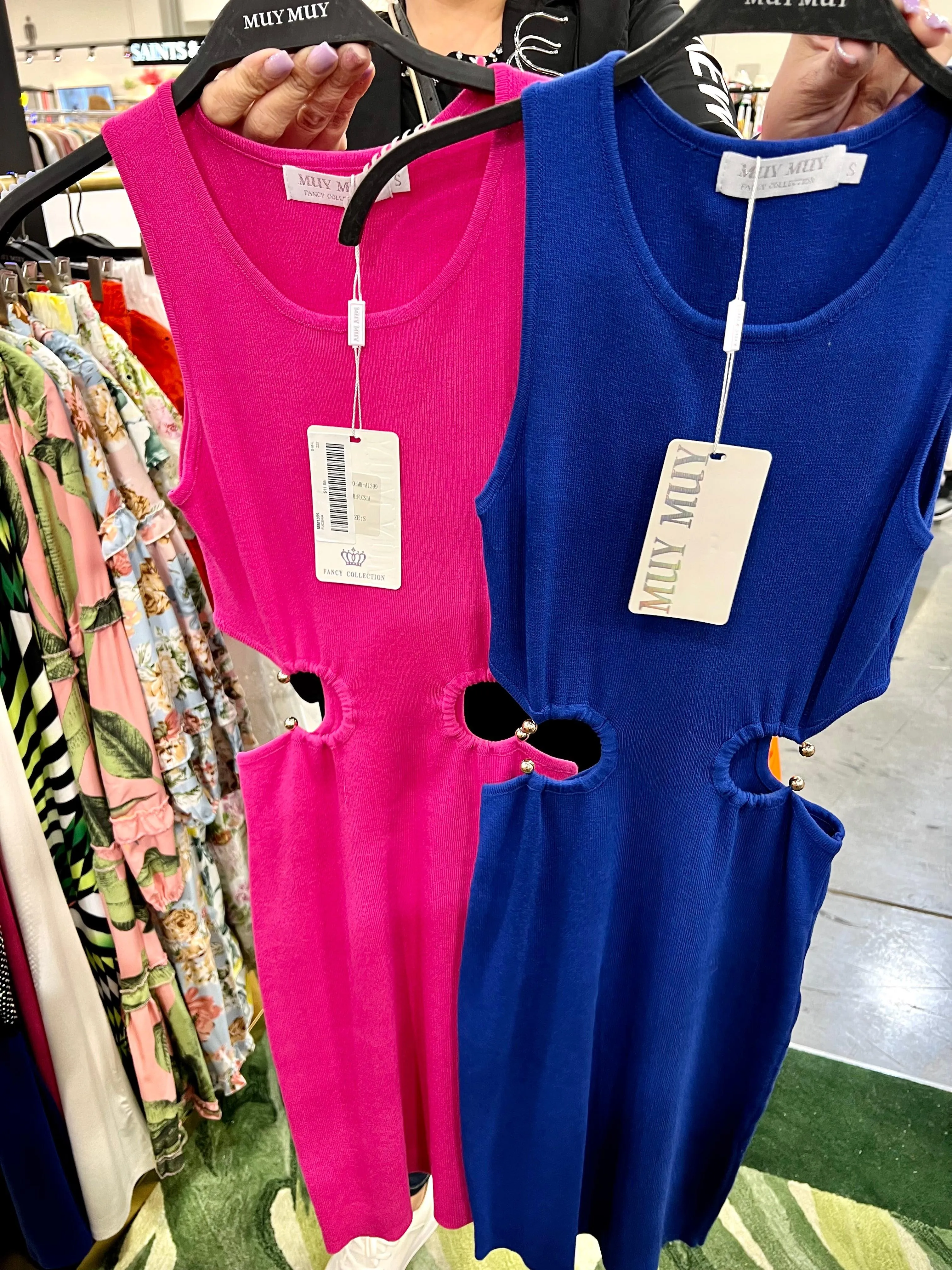 cutout sides bodycon knit dress