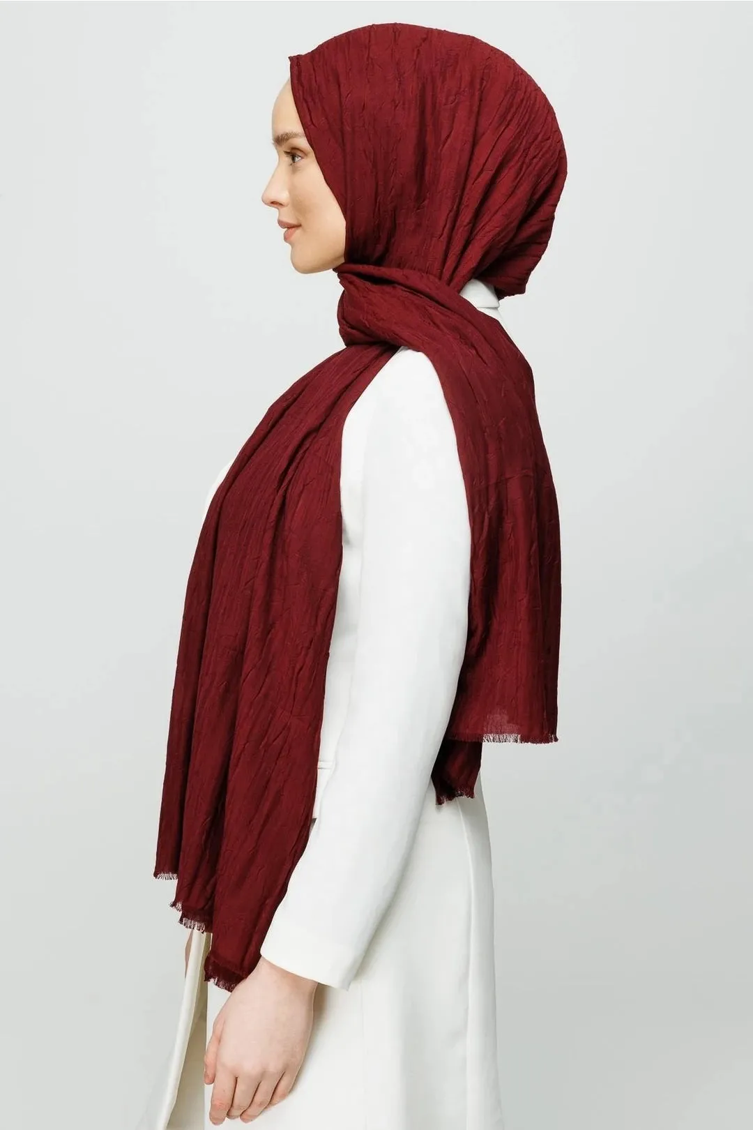 Dark Burgundy Bamboo Hijab