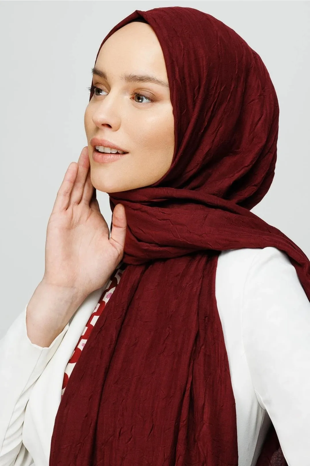 Dark Burgundy Bamboo Hijab