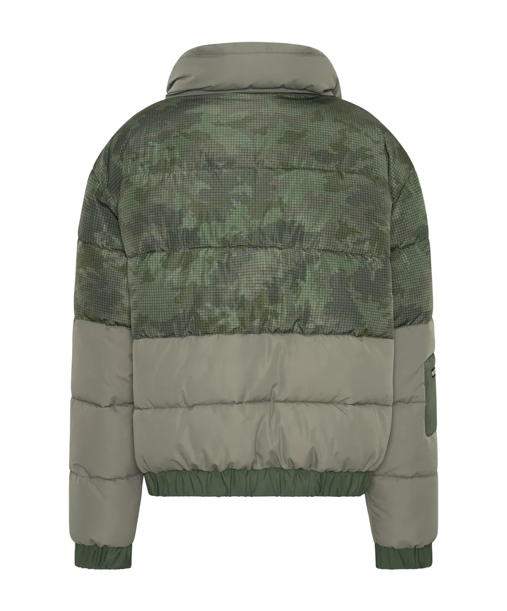 Dirtee Love Puffa Jacket - Khaki