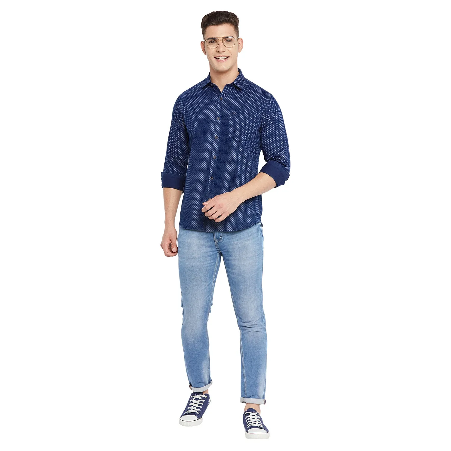 Duke Stardust Men Full Sleeve Cotton Shirt (SDO9002R)