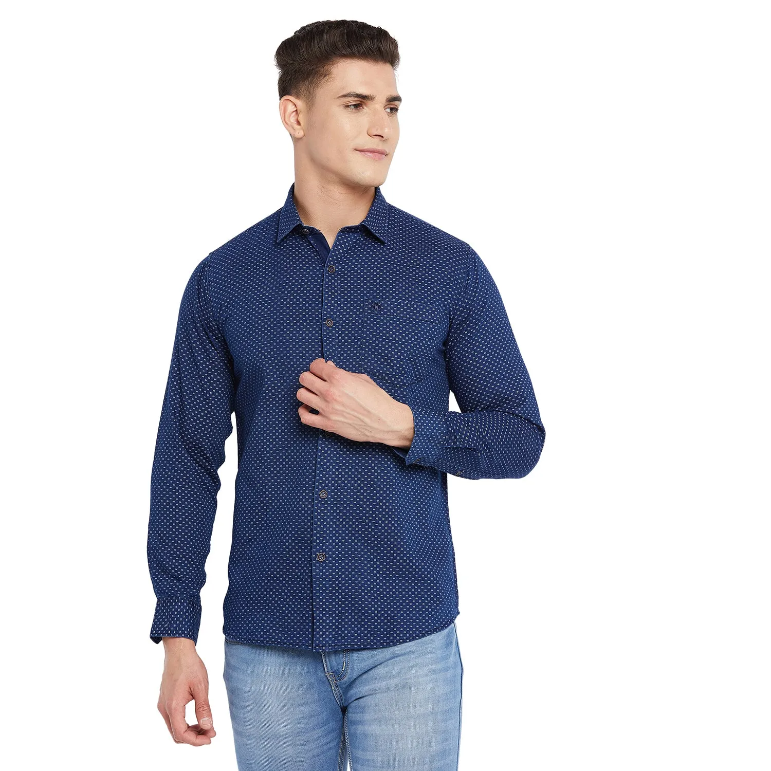 Duke Stardust Men Full Sleeve Cotton Shirt (SDO9002R)