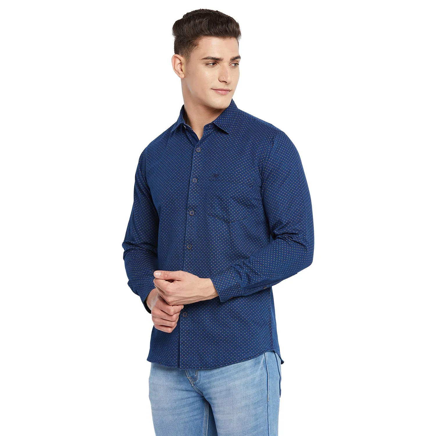Duke Stardust Men Full Sleeve Cotton Shirt (SDO9002R)