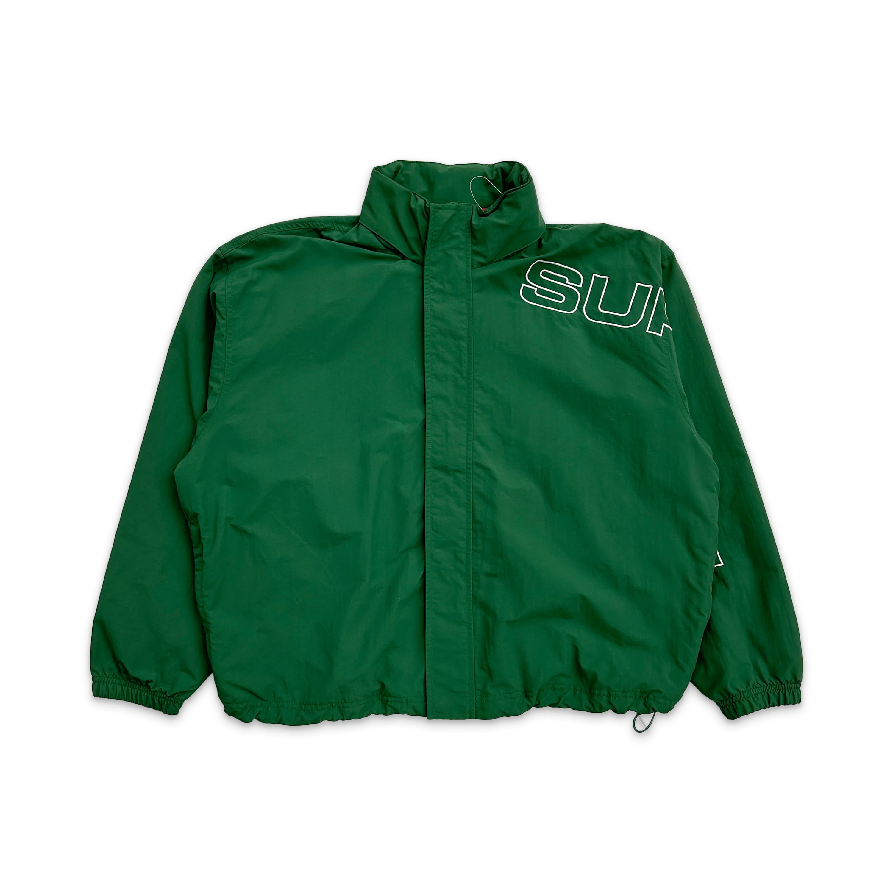 Embroidered Logo Track Jacket "Green"