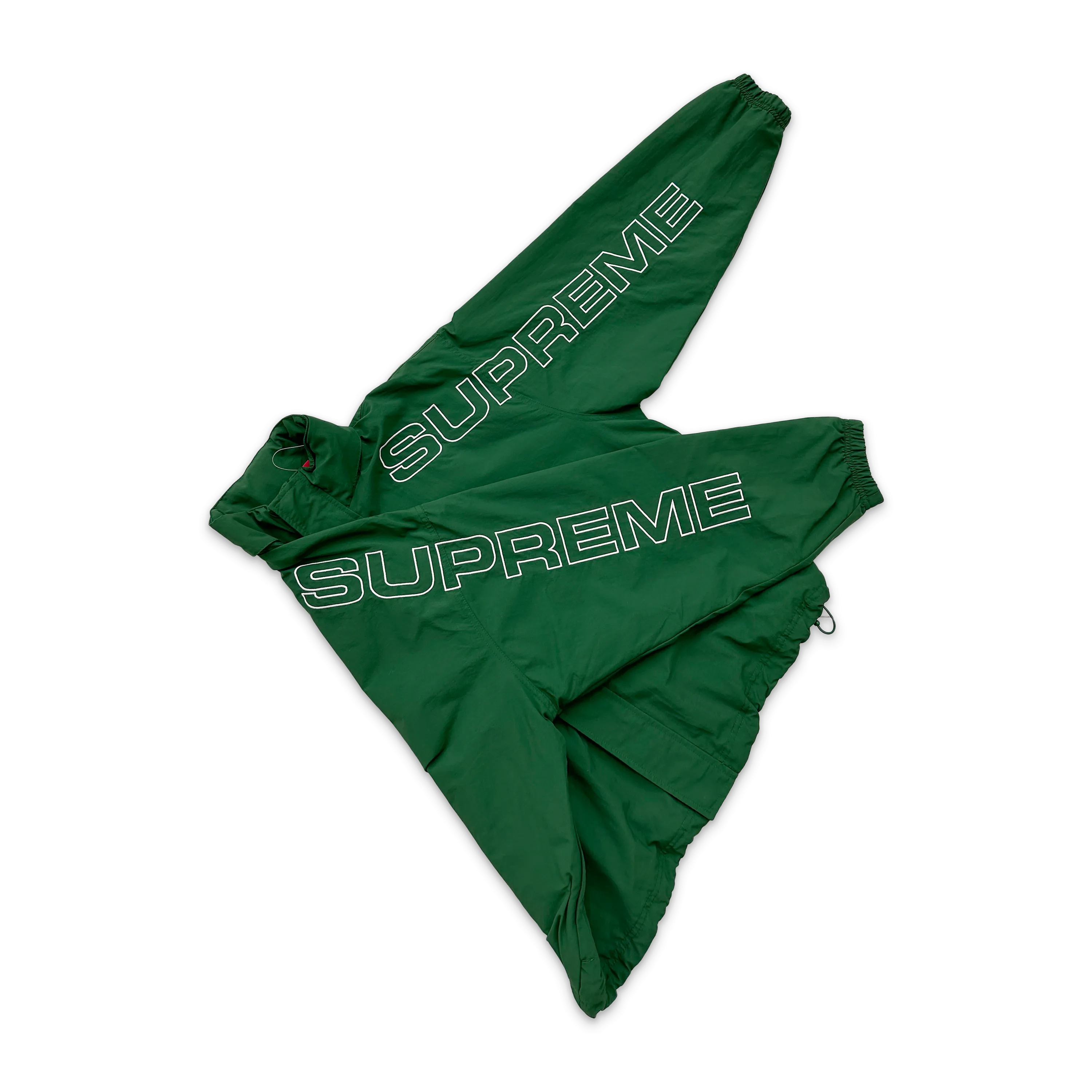 Embroidered Logo Track Jacket "Green"