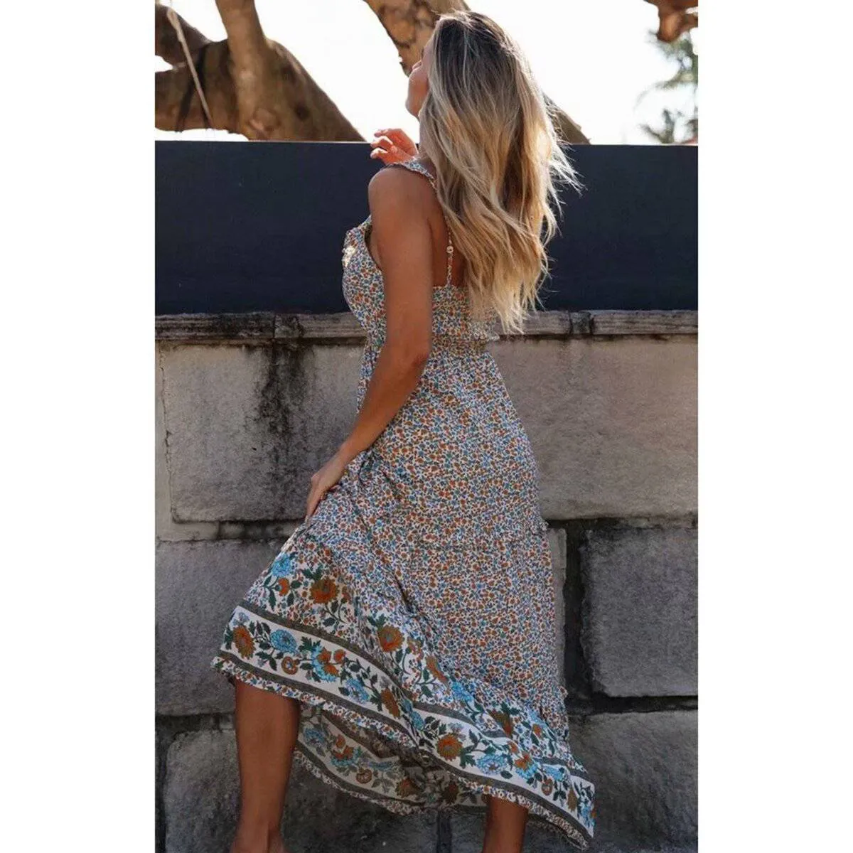 Floral Boho Maxi Dress