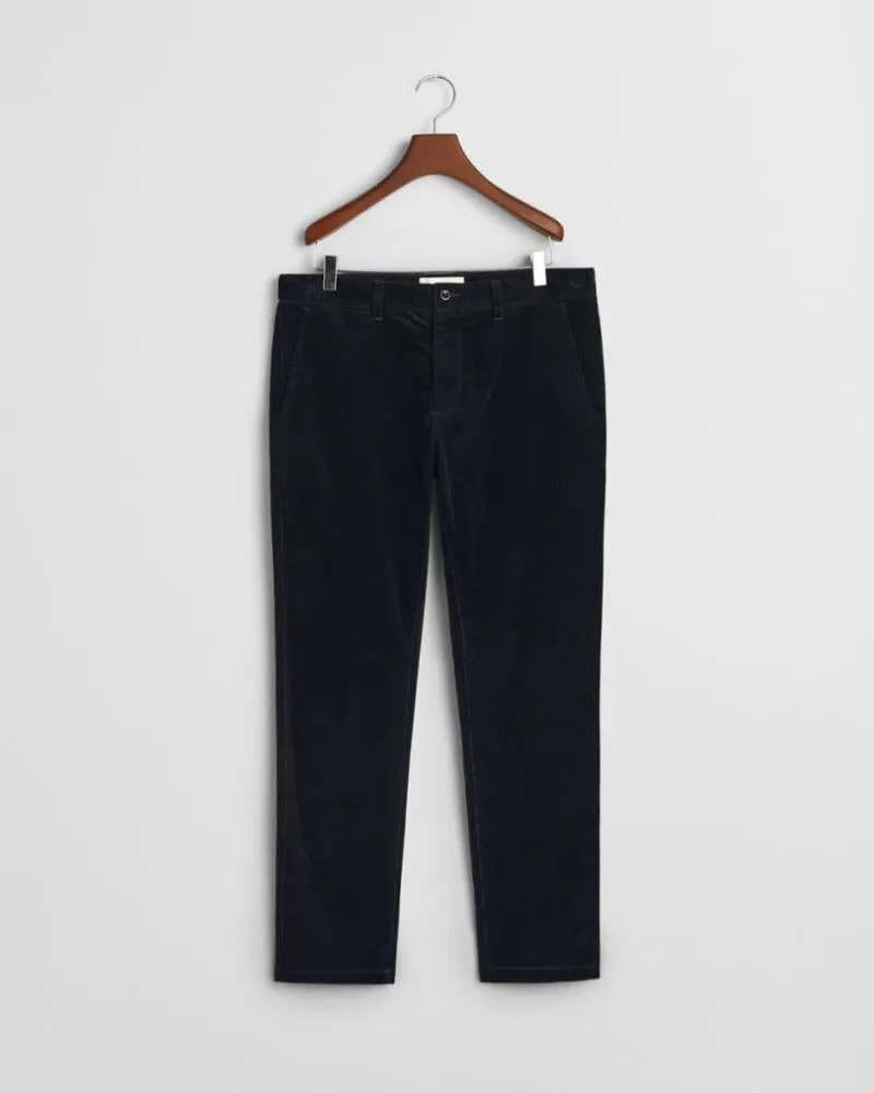 Gant Apparel Mens SLIM CORD CHINOS 433/EVENING BLUE