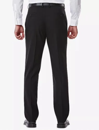 Haggar Men's J.M. 4 Way Stretch Slim Fit Dress Suit Pants Black 32 x 32