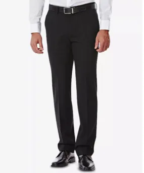 Haggar Men's J.M. 4 Way Stretch Slim Fit Dress Suit Pants Black 32 x 32