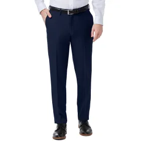 HAGGAR Mens Slim fit Dress Pants 30 / 32 Blue Solid Stretch