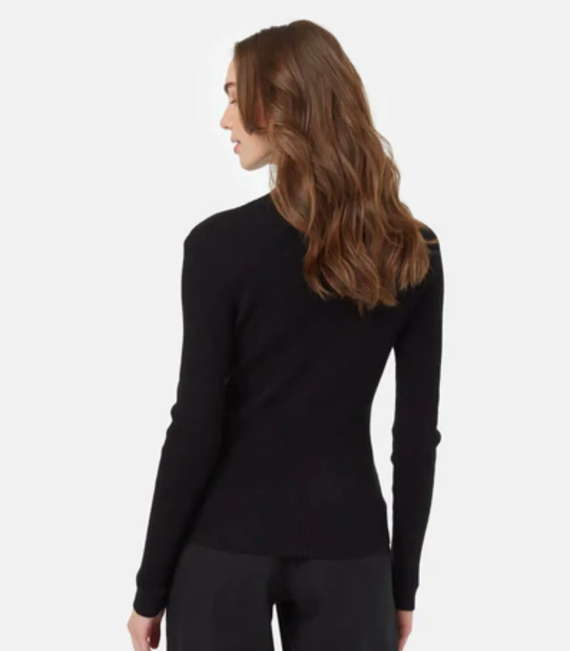 Highline Fine Gauge Turtleneck- Blk