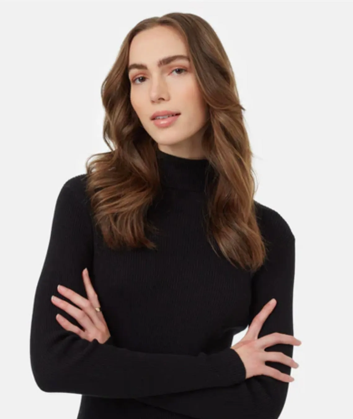 Highline Fine Gauge Turtleneck- Blk