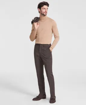 Hugo Boss Mens Modern fit Dress Pants 38 / 25 Brown Check