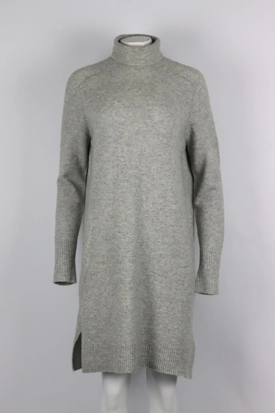 J CREW WOOL AND ALPACA BLEND TURTLENECK MINI DRESS MEDIUM