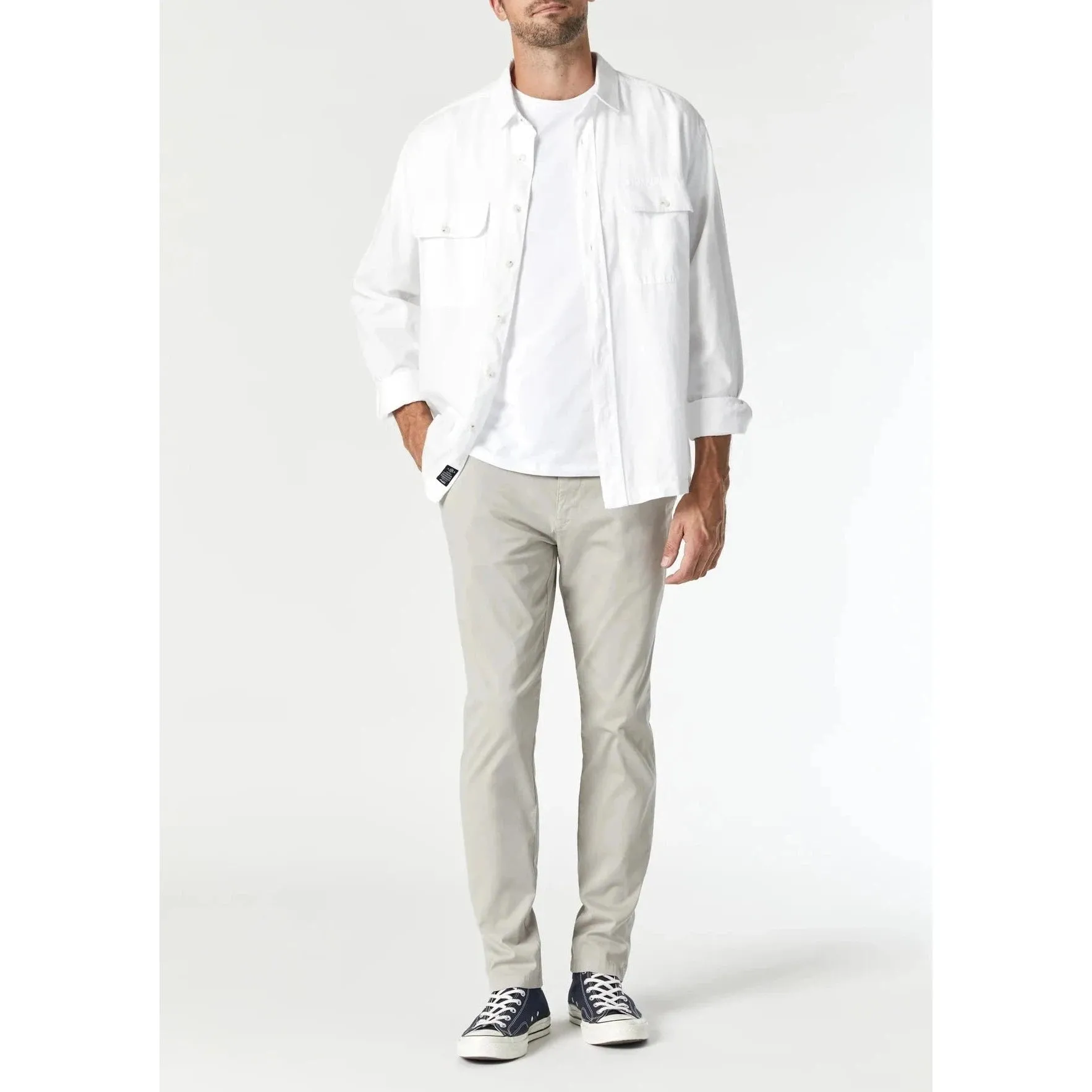 Johnny Twill Pant - Mavi