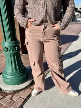 Kendra Double Pocketed Wide Leg Cargo Jeans