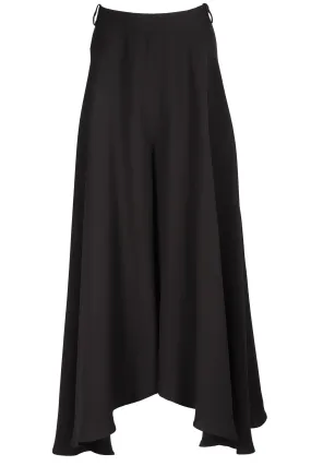 KHAITE BLACK SILK CULOTTES UK 10